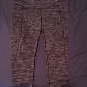 Blue cropped leggings